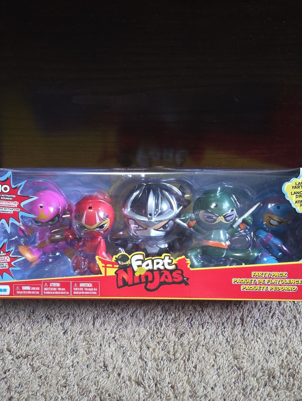Fart Ninjas 5-Pack - Pink, Red, Silver, Green, Blue